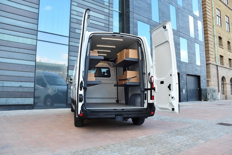 Viatura com caixas de entrega equipada com Modul-Express