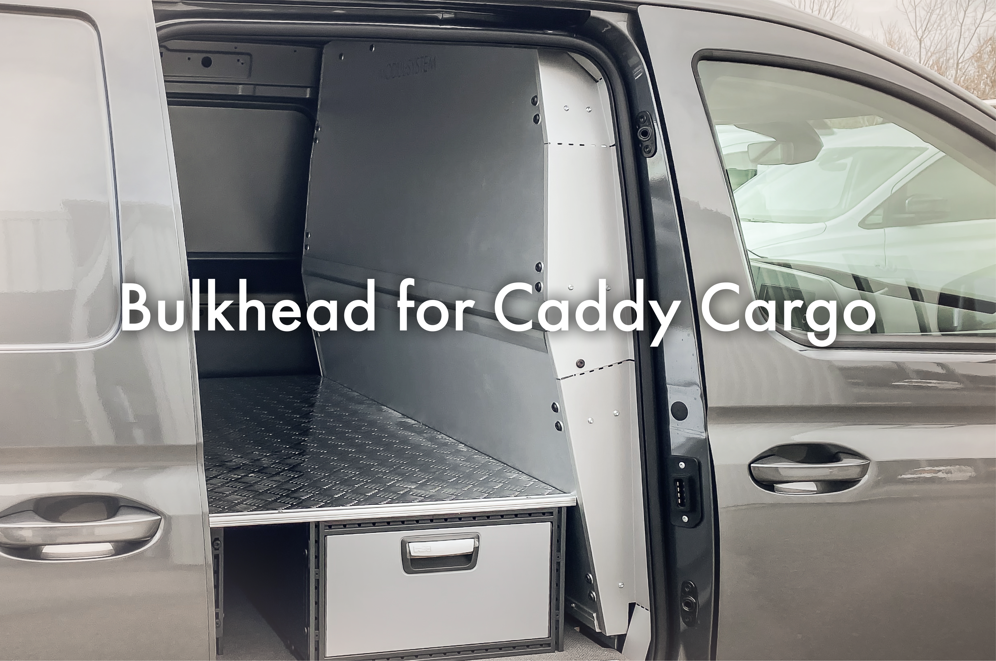 Antepara de segurança para o Caddy Cargo  
