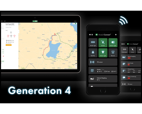 Frota de veículos à prova de futuro com Modul-Connect Generation 4